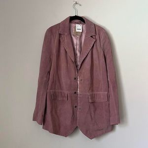 NWT Free People Pink Suede Western Jacket Blazer